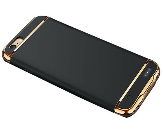 Husa Baterie Ultraslim iPhone 6/6s, iUni Joyroom 2500mAh, Black